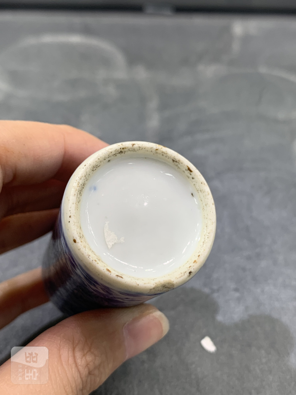 清晚期青花海八怪鼻烟壶 - 图8